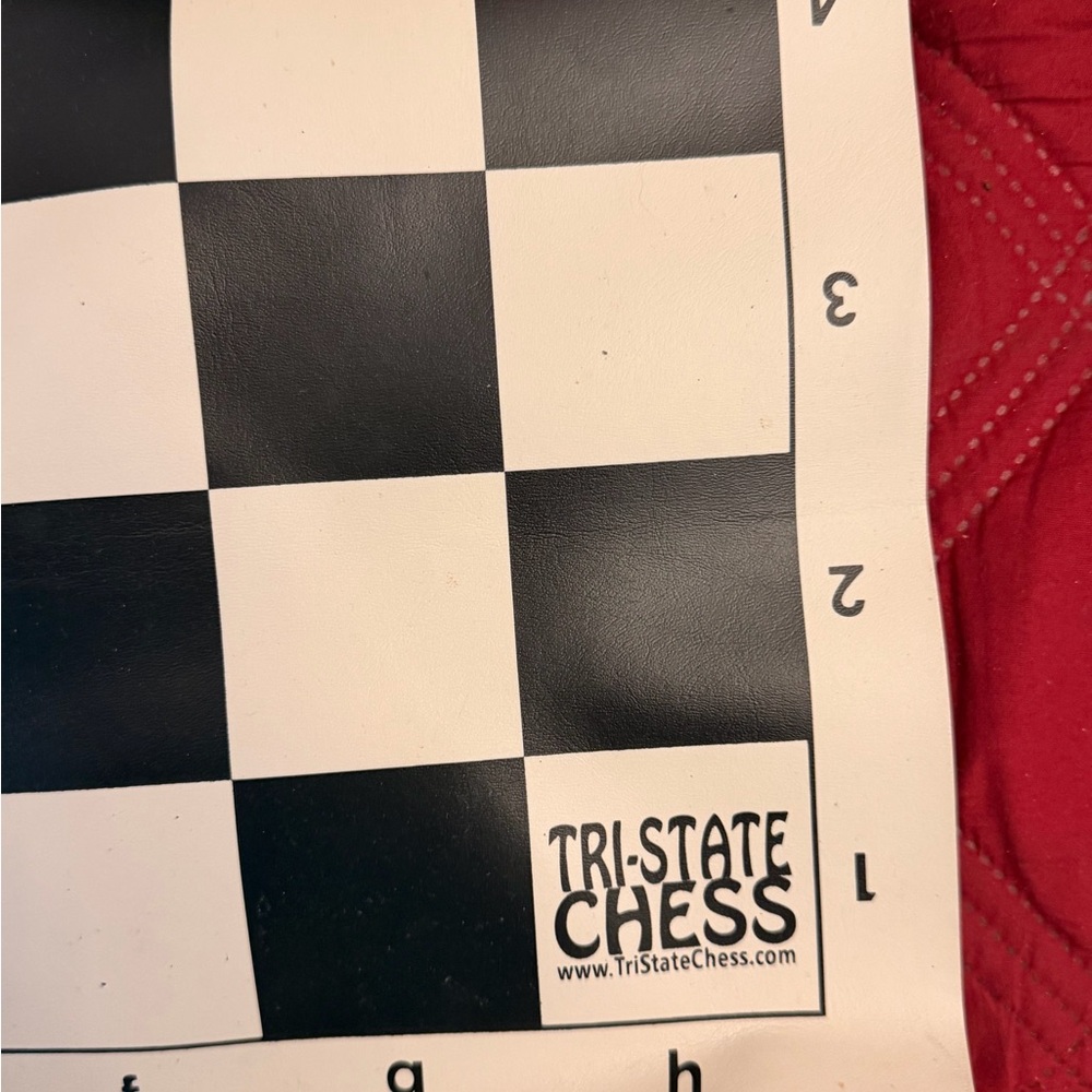 Black and White Vinyl Chessboard